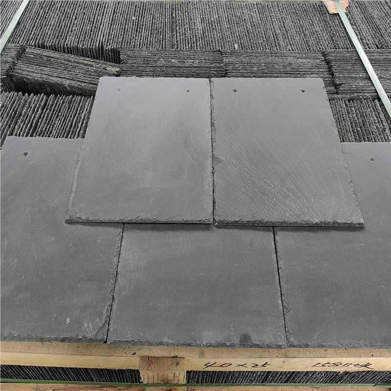 Good Price Black Natural Slate Roof Tiles For Home Decor