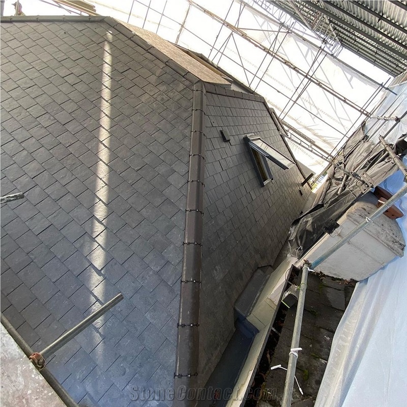 Good Price Black Natural Slate Roof Tiles For Home Decor