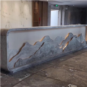 Natural Stone Commercial Counters For Hotel Lobby Design Natural Stone Commercial Counters For Hotel Lobby Design