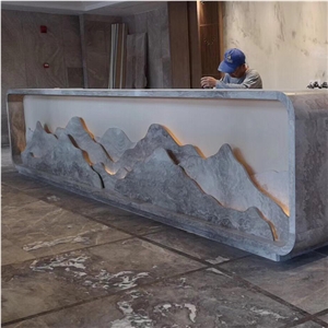 Natural Stone Commercial Counters For Hotel Lobby Design