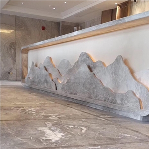 Natural Stone Commercial Counters For Hotel Lobby Design