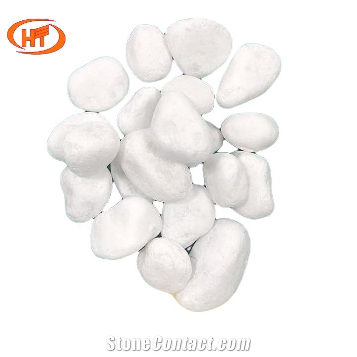 Discount White Marble Pebble Stone With Diffrent Size
