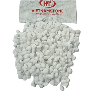 Discount White Marble Pebble Stone With Diffrent Size