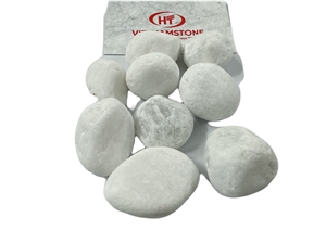 Discount White Marble Pebble Stone With Diffrent Size