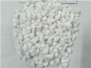 Pure White Natural Crushed River Stone For Garden