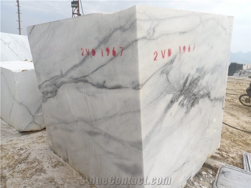 SPARKLING CALACATTA Marble Blocks Quarry Owner