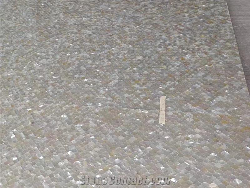 Blue Shell Mosaic Tiles MOP Pearl Shell Kitchen Wall Mosaic