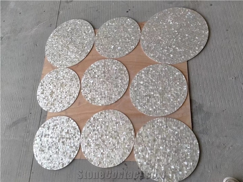 Blue Shell Mosaic Tiles MOP Pearl Shell Kitchen Wall Mosaic