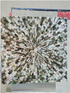 Blue Shell Mosaic Tiles MOP Pearl Shell Kitchen Wall Mosaic