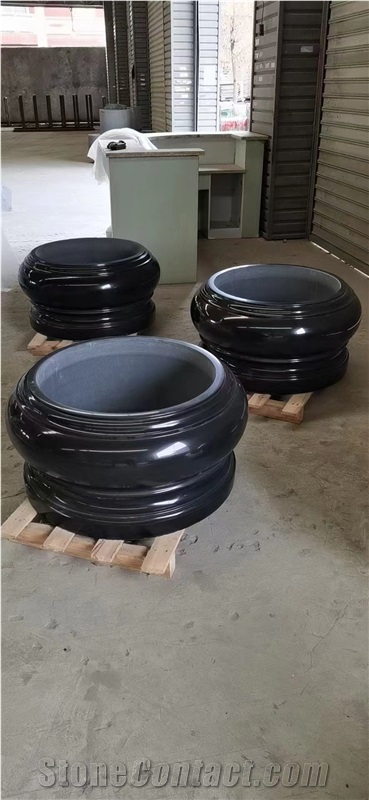 Black Granite Column Base Absolute Black Architecture Column