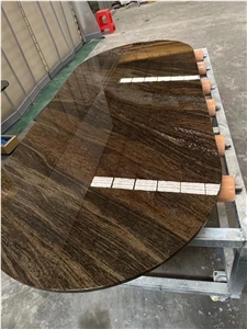 Granite Commercial Furniture Taurus Black Round Dining Table