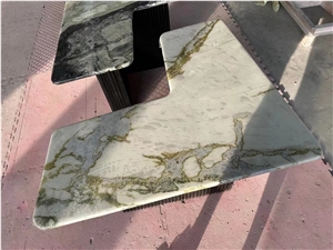 Green Marble Furniture Ice Jade Coffee Table For Home Decor