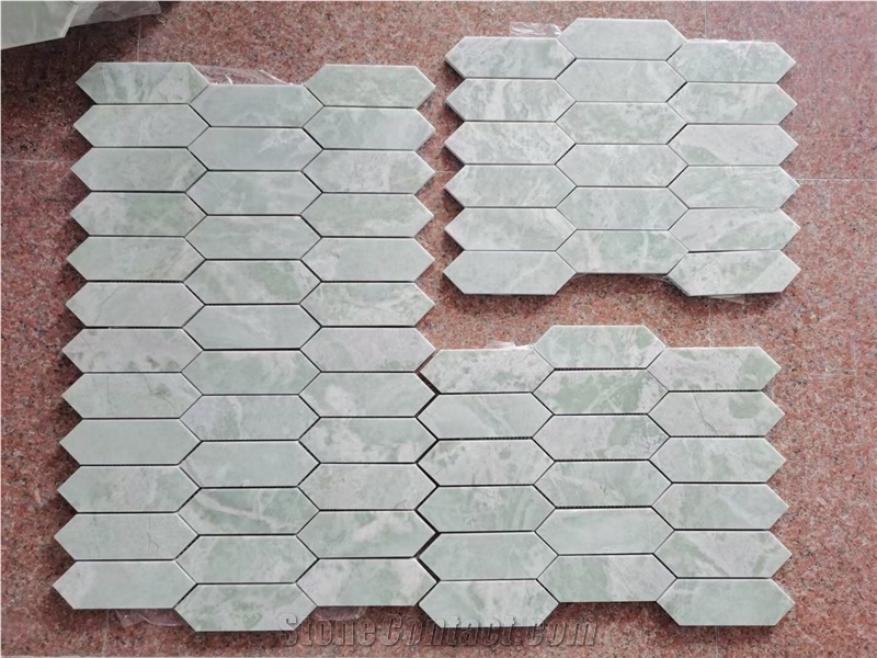 Marble Bathroom Floor Mosaic Calacatta Gold Penny Round Tile