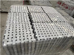 Marble Carrara Floor Mosaic Tile Fish Bone Chevron Mosaic