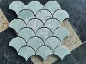 Marble Carrara Floor Mosaic Tile Fish Bone Chevron Mosaic