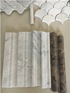 Marble Wall Trim Border Stone Carrara Skirting Baseboard