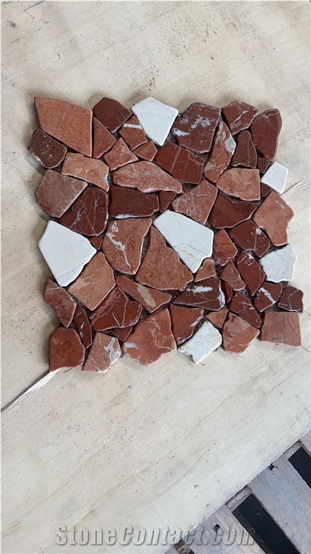 Penny Round Light Greenjade Mosaic Square Thassos Backsplash