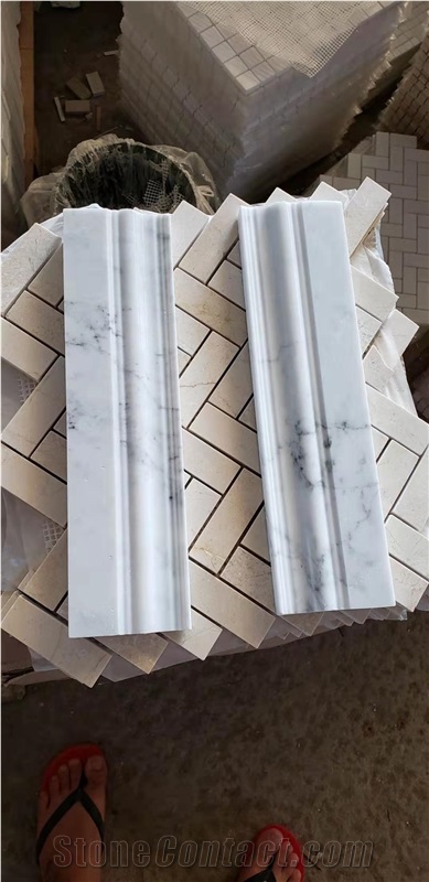 Stone Wall Trim Borders Marble Statuario Skirting Baseboard