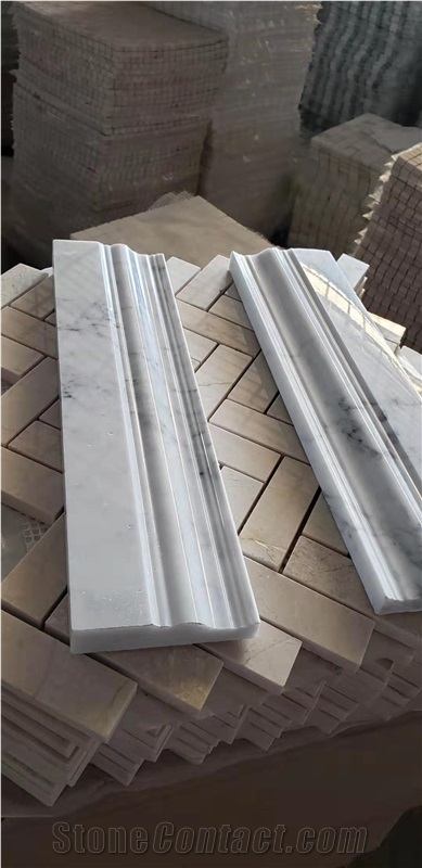 Stone Wall Trim Borders Marble Statuario Skirting Baseboard
