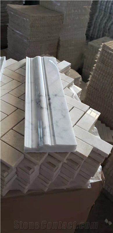 Stone Wall Trim Borders Marble Statuario Skirting Baseboard