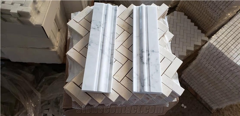 Stone Wall Trim Borders Marble Statuario Skirting Baseboard