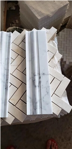 Stone Wall Trim Borders Marble Statuario Skirting Baseboard