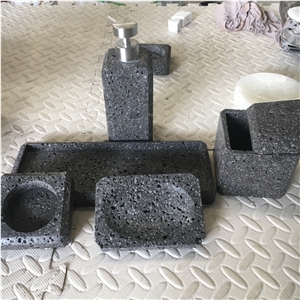 Stone Wine Racks Blue Limestone Jewelry Display Stands