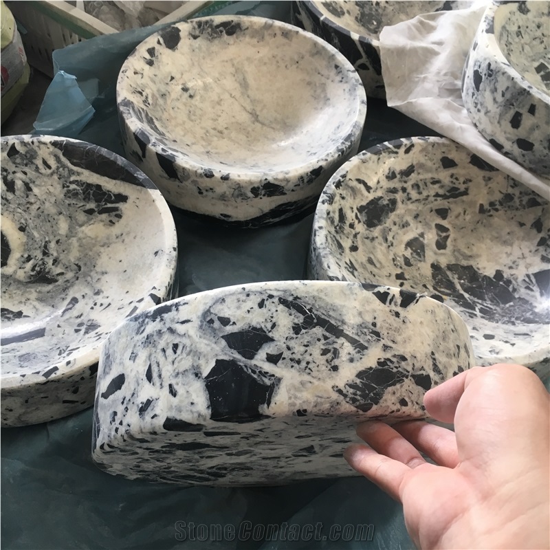 Stone Wine Racks Blue Limestone Jewelry Display Stands