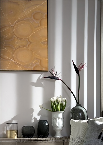 High Quality Polished Peach Onyx For Background Wall