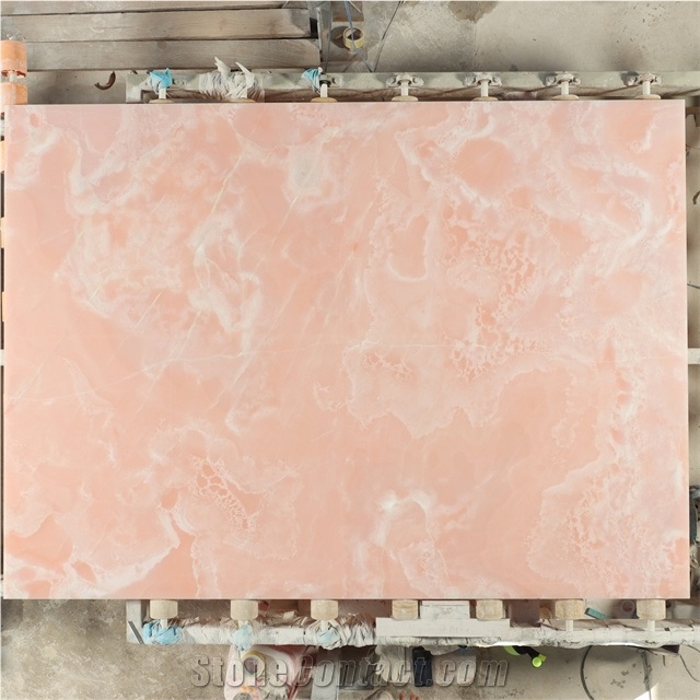 High Quality Polished Pink Onyx For Background Wall Panel