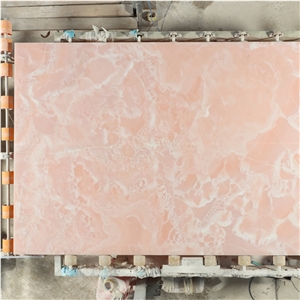 High Quality Polished Pink Onyx For Background Wall Panel
