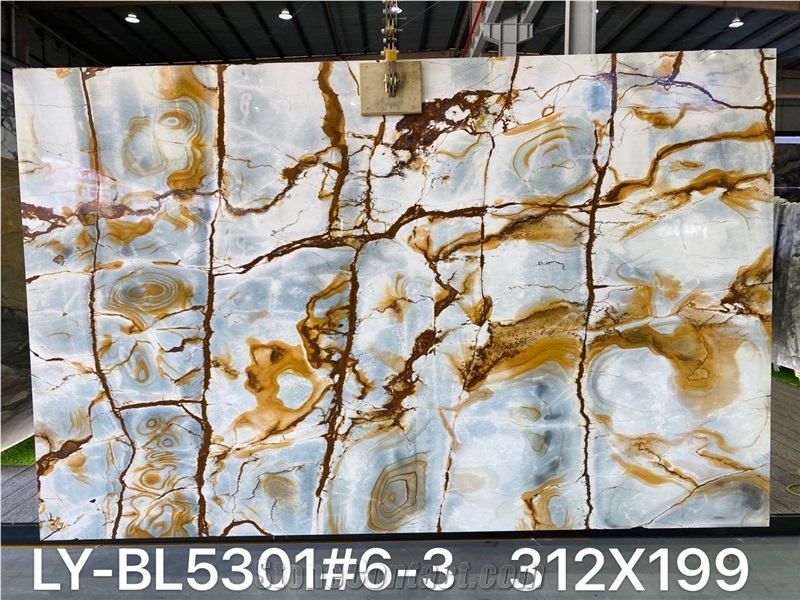 Natural Stone Blue Deep Quartzite For Home Decoration