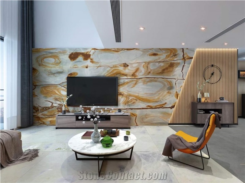 Natural Stone Blue Deep Quartzite For Home Decoration