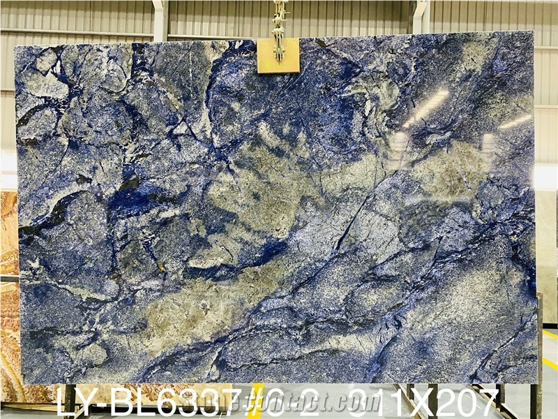 New Arrival Polished 18Mm Azul Bahia Granite Slab