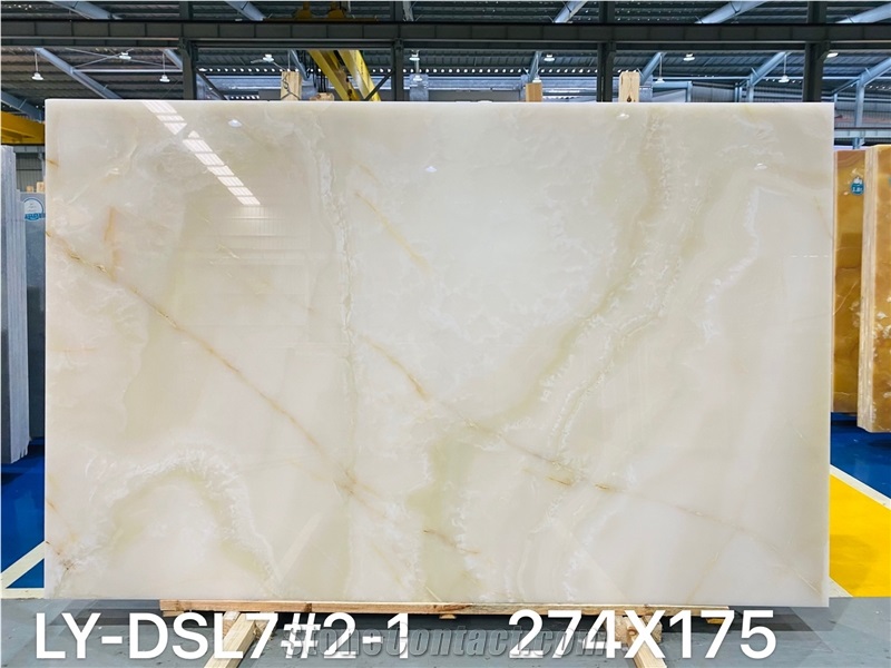 Translucent Of SNOW WHITE ONYX For Wall And Floor.