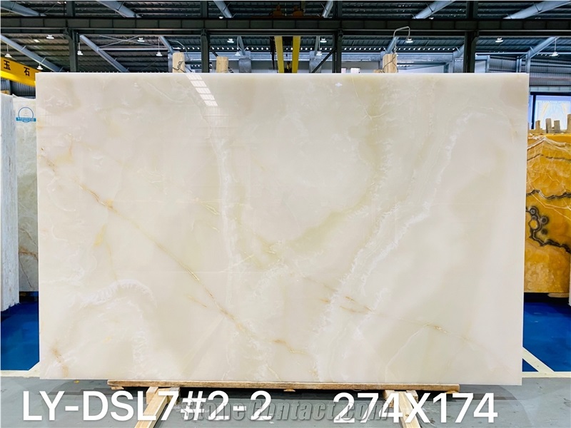 Translucent Of SNOW WHITE ONYX For Wall And Floor.