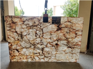 Crystal White Quartzite Slabs