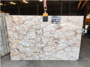 Crystal White Quartzite Slabs