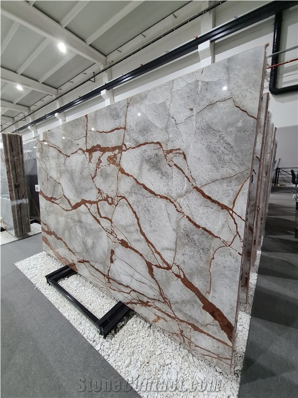 Fantasy Silver Grey Marble Slabs