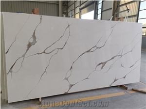 New Design Brown Vein Aritificial Engineered Quartz