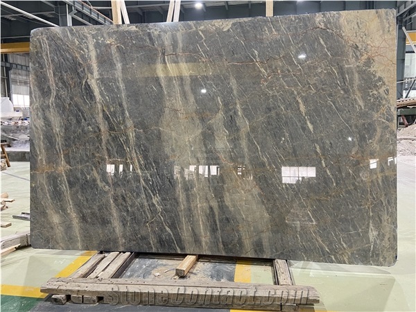 Chinese Rankin Grey Marble Slabs For Interior Decoration