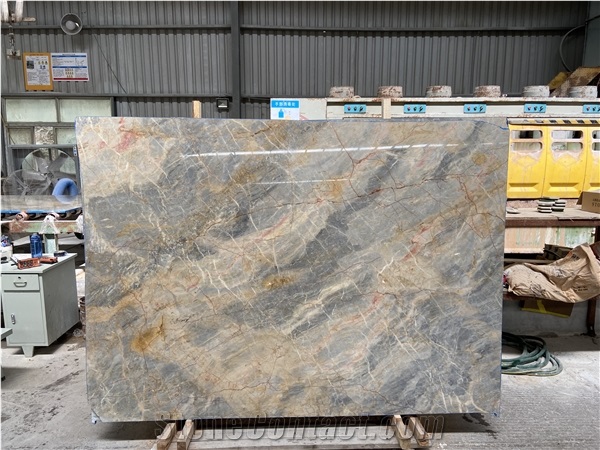 Chinese Rankin Grey Marble Slabs For Interior Decoration