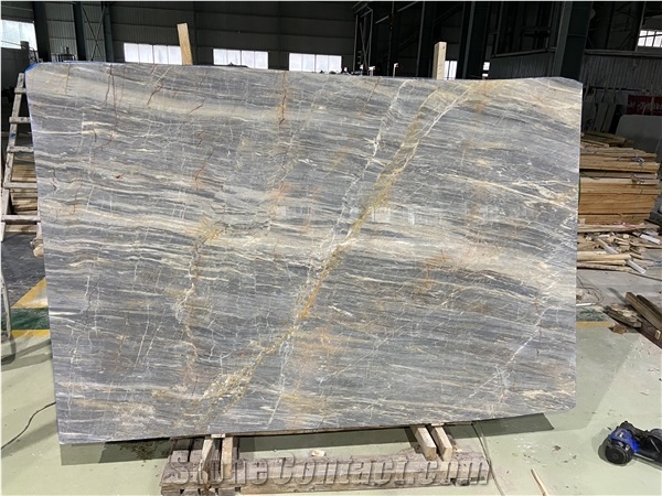 Chinese Rankin Grey Marble Slabs For Interior Decoration