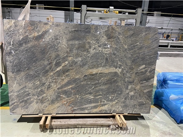 Chinese Rankin Grey Marble Slabs For Interior Decoration