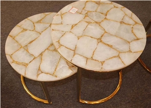 ROUND AGATE DESK TOP,ARTIFICIAL STONE Table Top