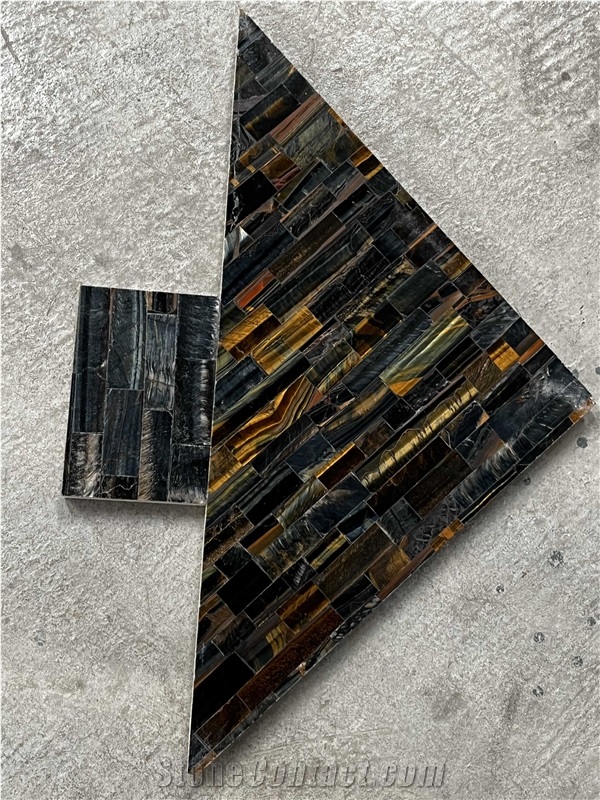 Tiger Eye Fish Semiprecious Stone For Decaration