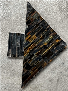 Tiger Eye Fish Semiprecious Stone For Decaration