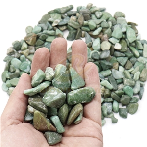 Polished Tumbled Green Pebbles For For Landscaping