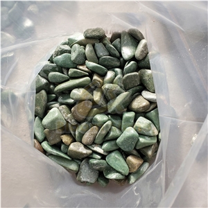 Polished Tumbled Green Pebbles For For Landscaping
