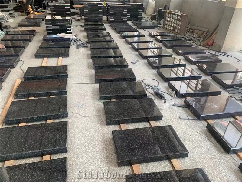 Abasolute Black Granite Tombstone/Monument/Gravestone Design